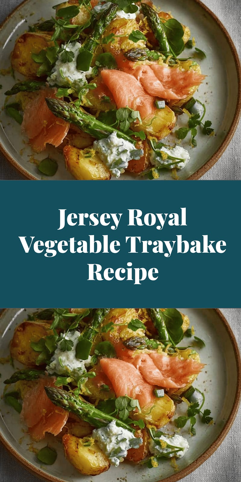 Jersey Royal Vegetable Traybake Recipe