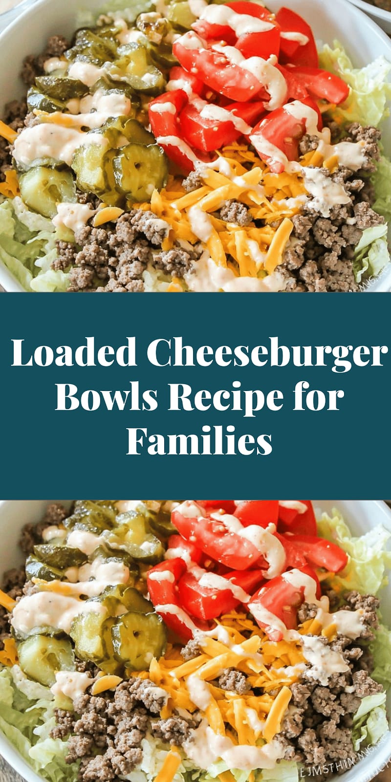 Loaded Cheeseburger Bowls Recipe for Families