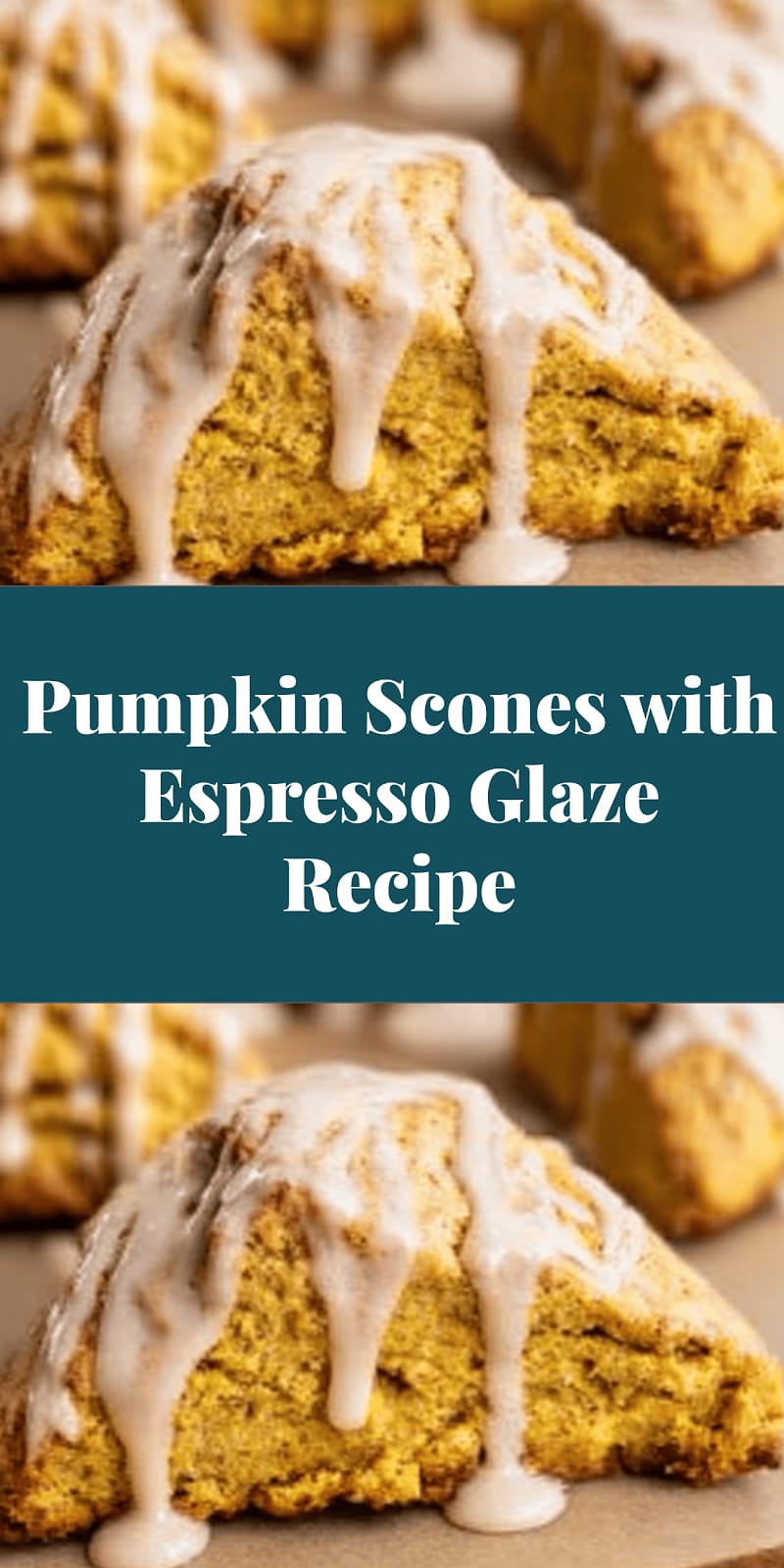 Pumpkin Scones with Espresso Glaze Recipe