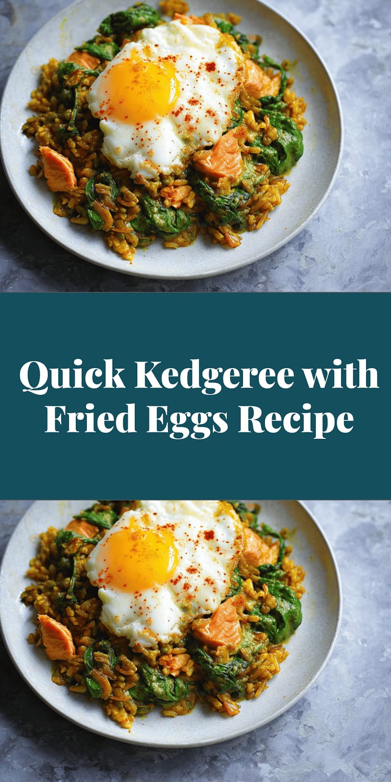 Quick Kedgeree with Fried Eggs Recipe
