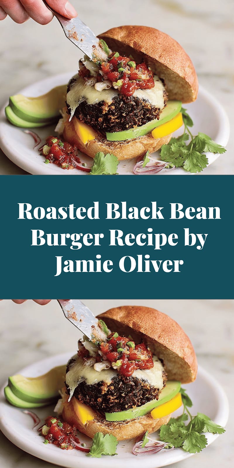 Roasted Black Bean Burger Recipe by Jamie Oliver