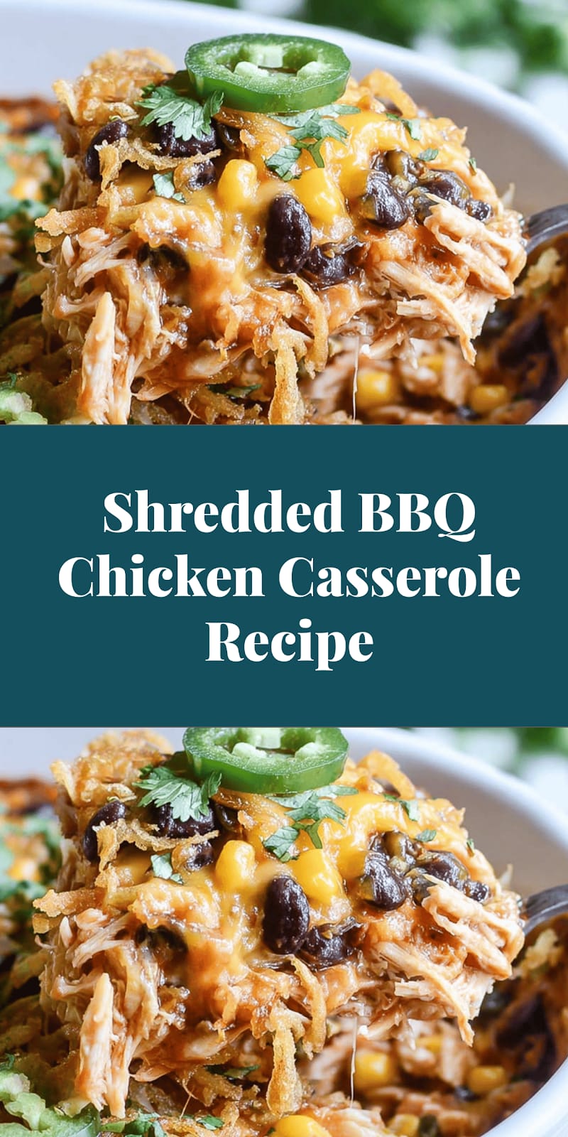 Shredded BBQ Chicken Casserole Recipe