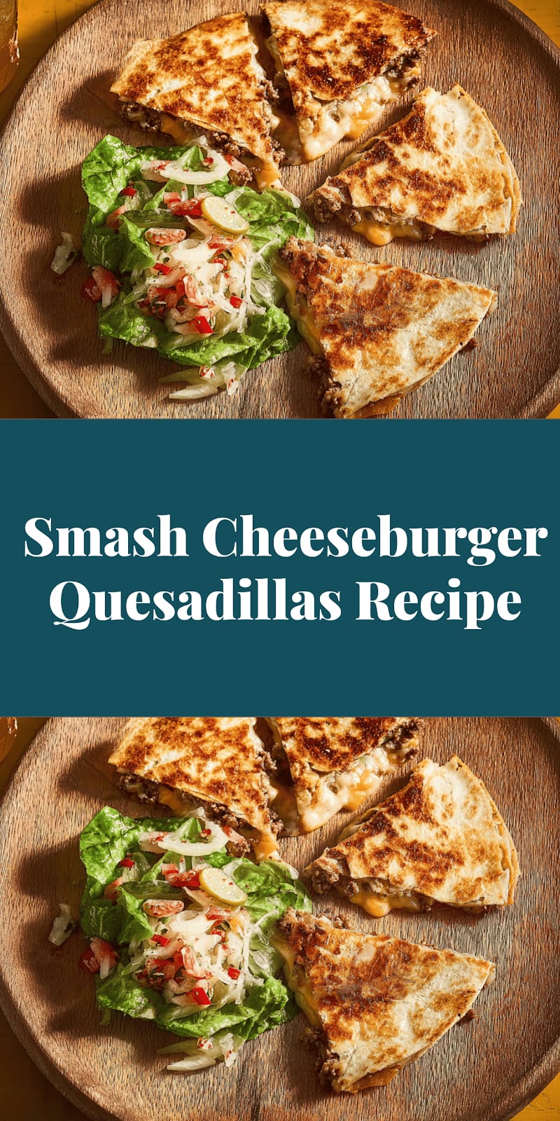 Smash Cheeseburger Quesadillas Recipe