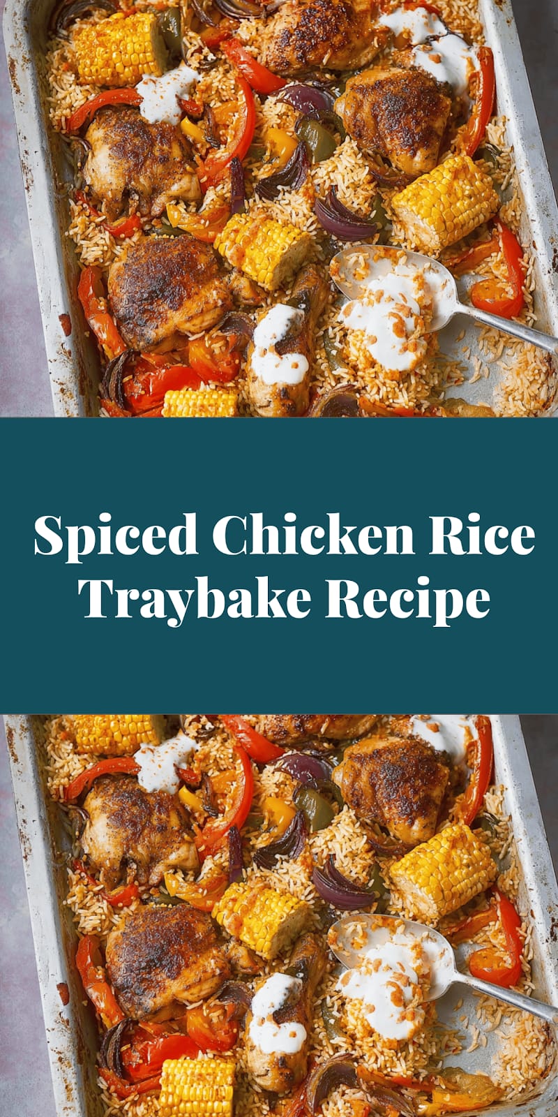 Spiced Chicken Rice Traybake Recipe