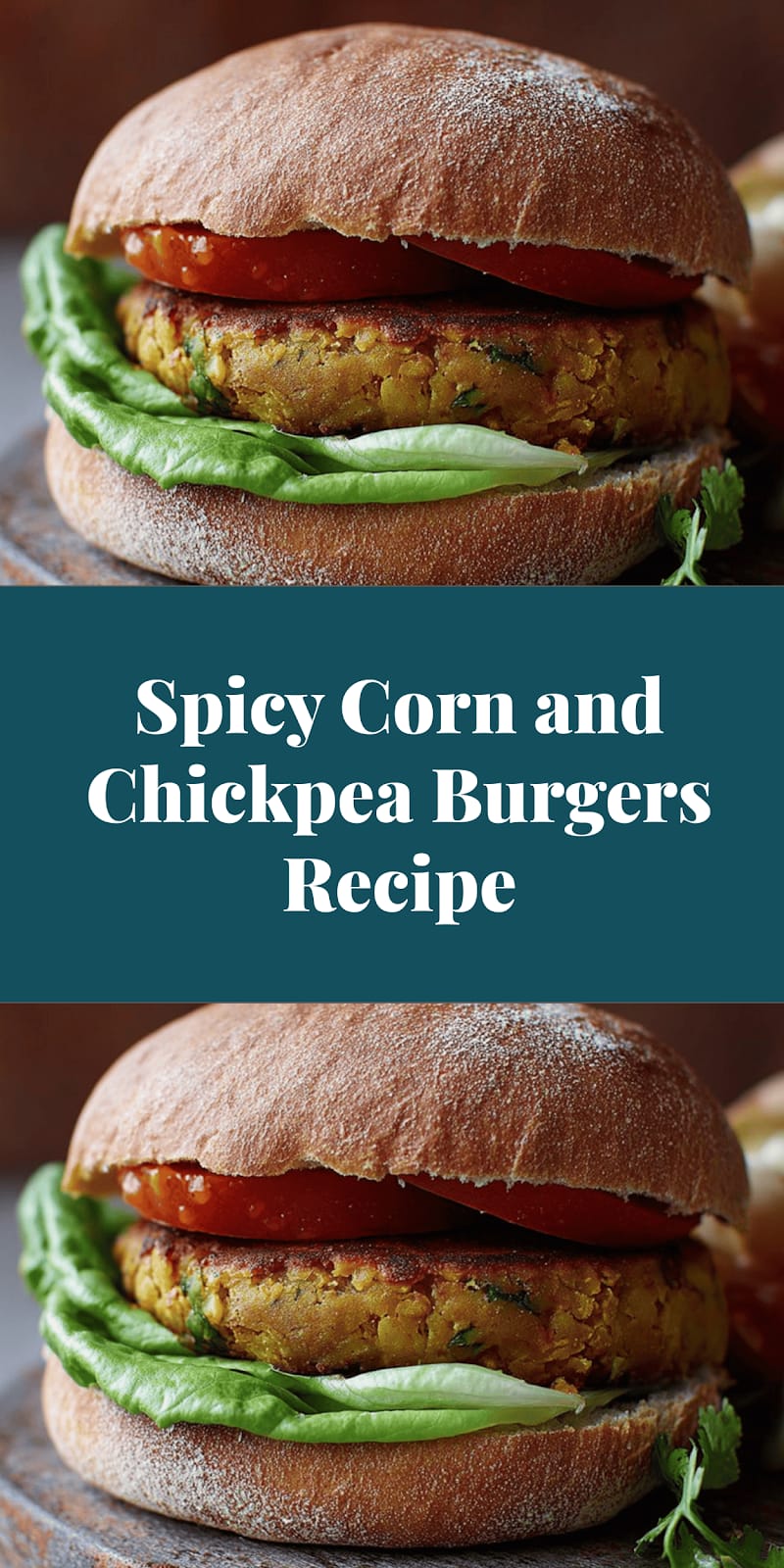 Spicy Corn and Chickpea Burgers Recipe