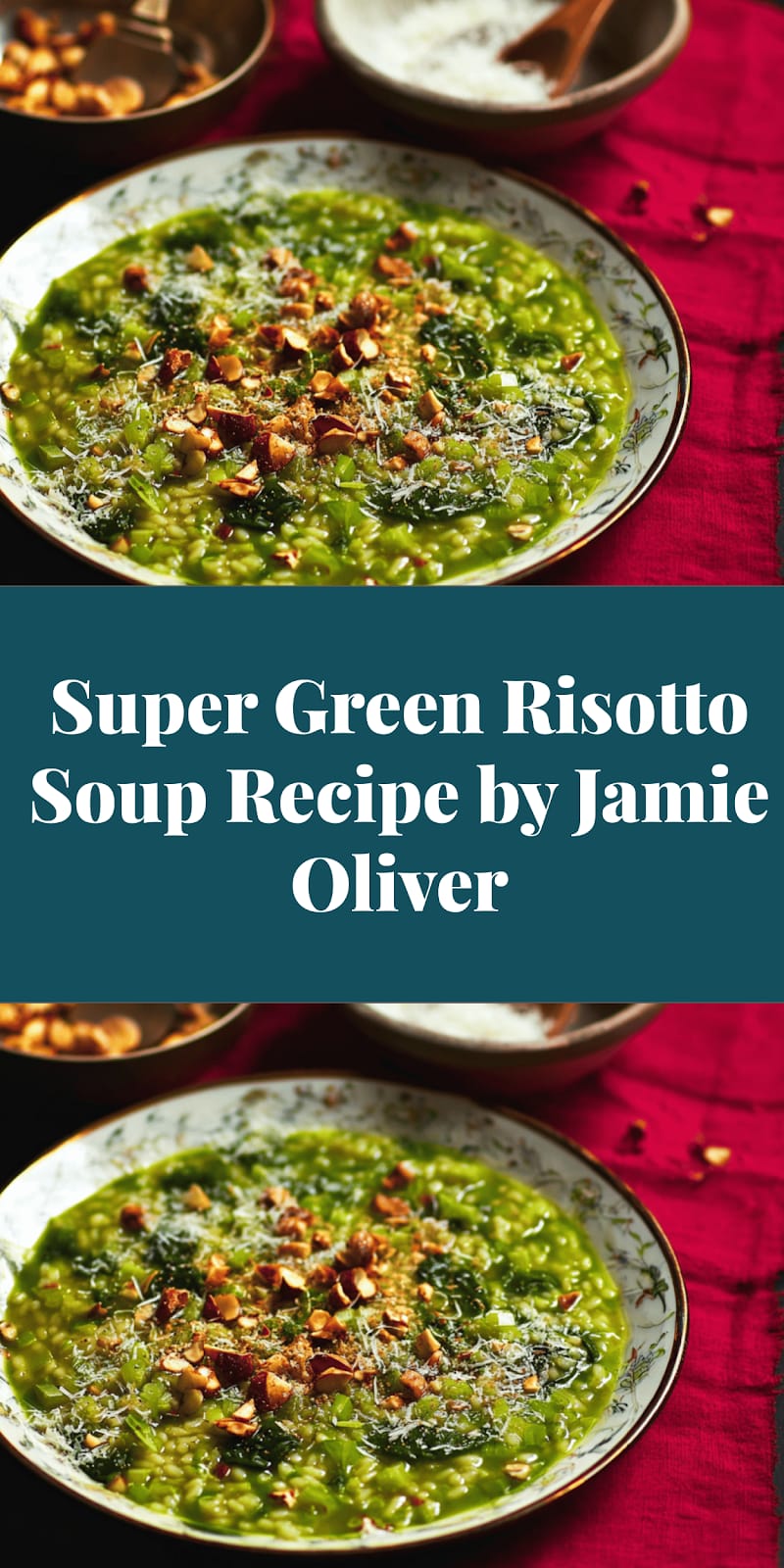 Super Green Risotto Soup Recipe by Jamie Oliver
