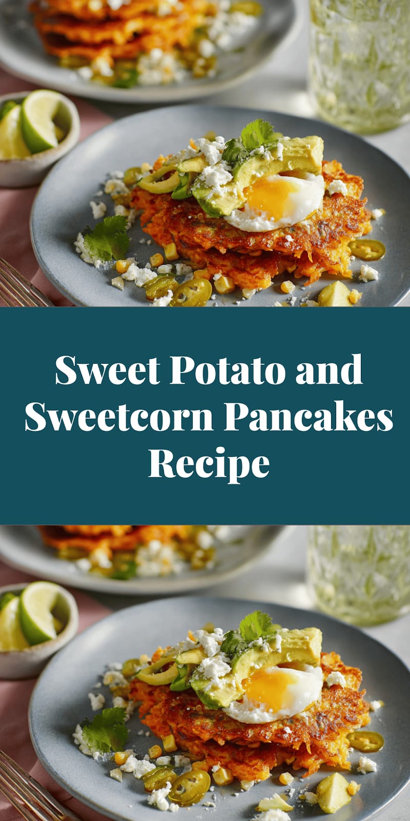 Sweet Potato and Sweetcorn Pancakes Recipe