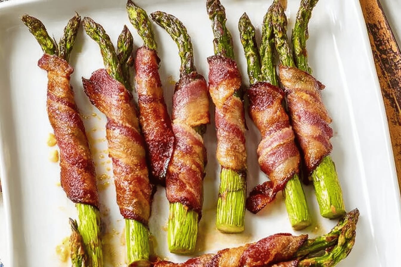 Bacon-Wrapped Asparagus with Dijon Recipe