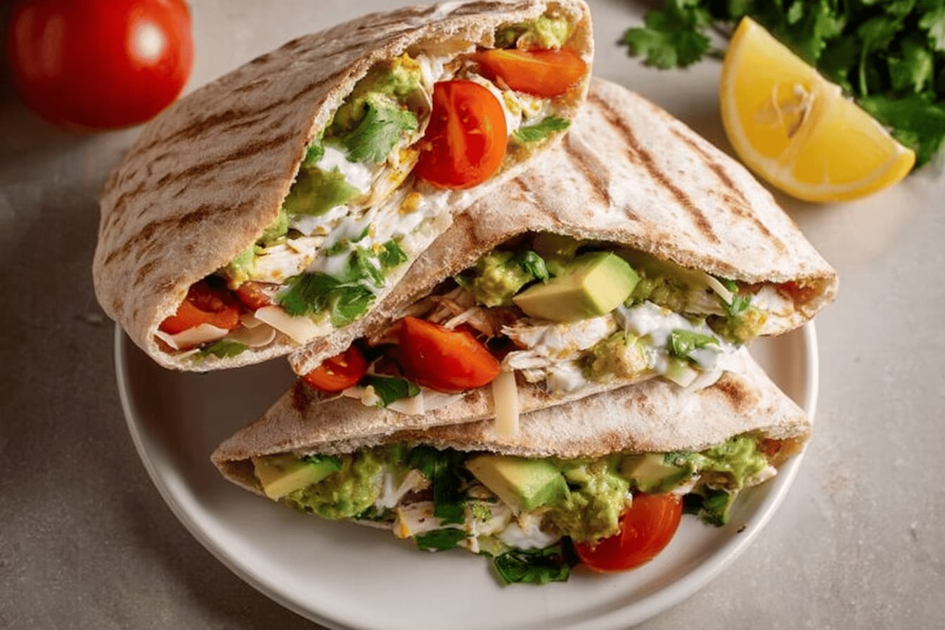 Chicken Avocado Pitas Perfect for Quick Meals