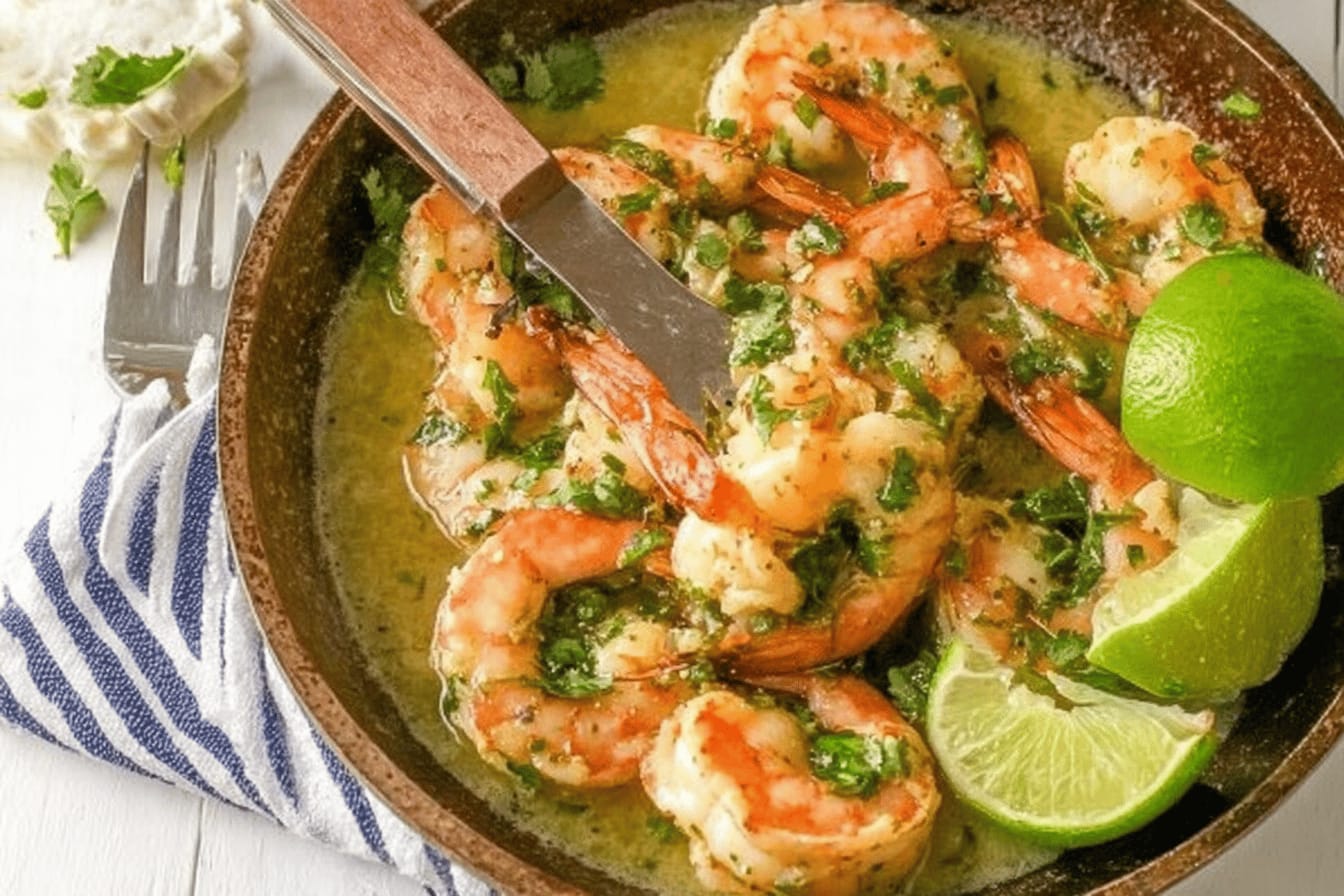 Cilantro Lime Shrimp Scampi Recipe