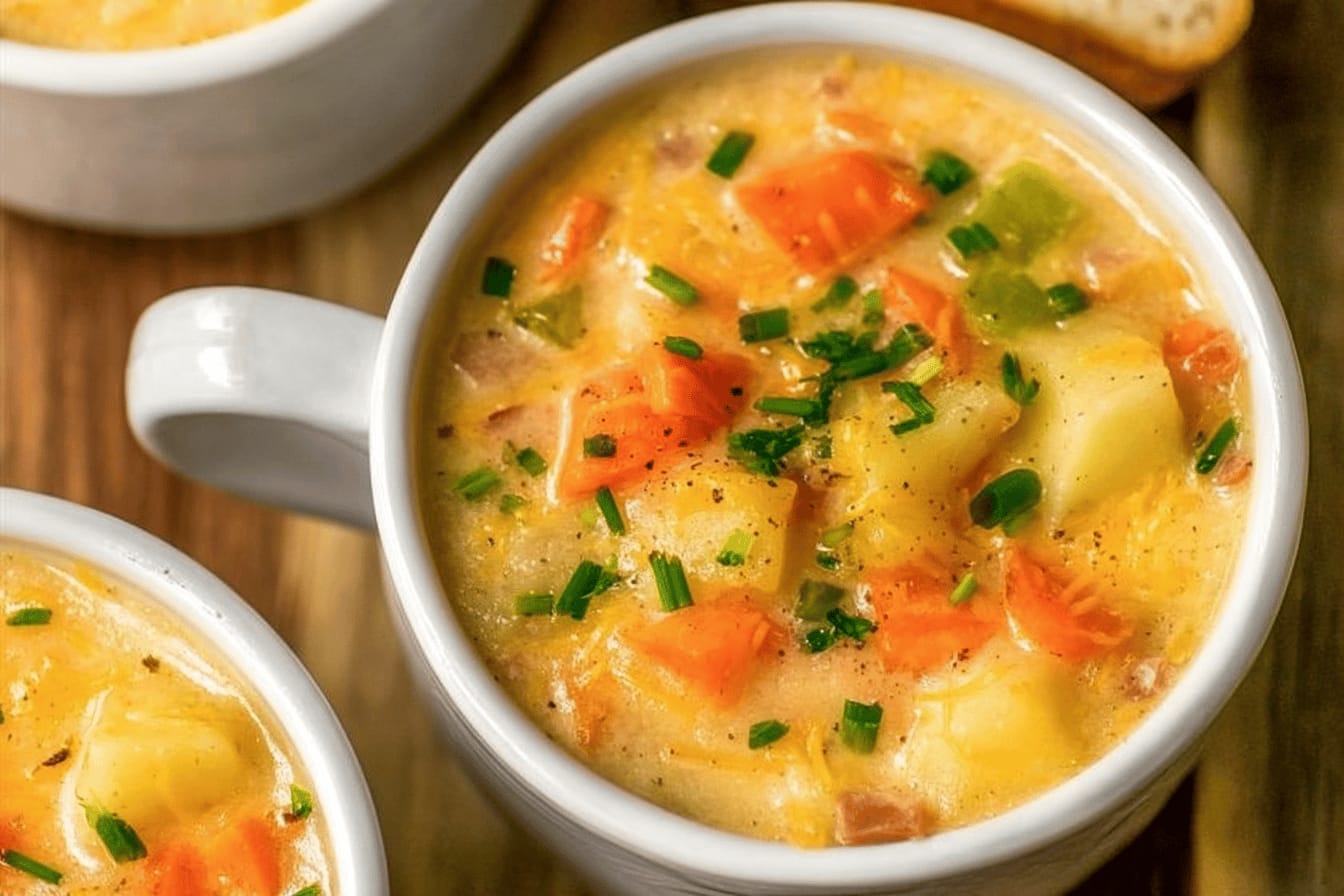 Creamy Cheesy Potato Soup Recipe