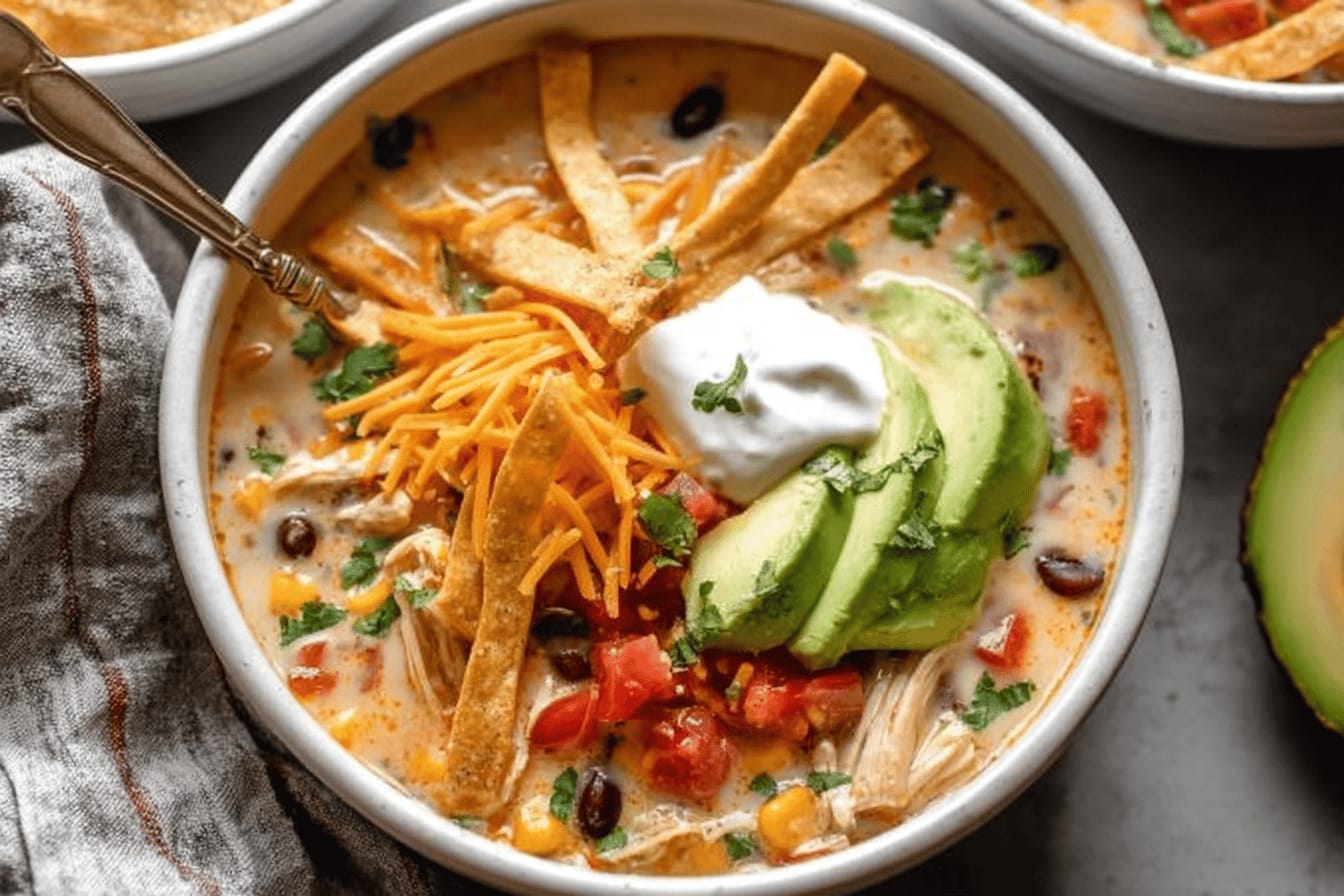 Creamy Chicken Tortilla Soup Recipe Delight