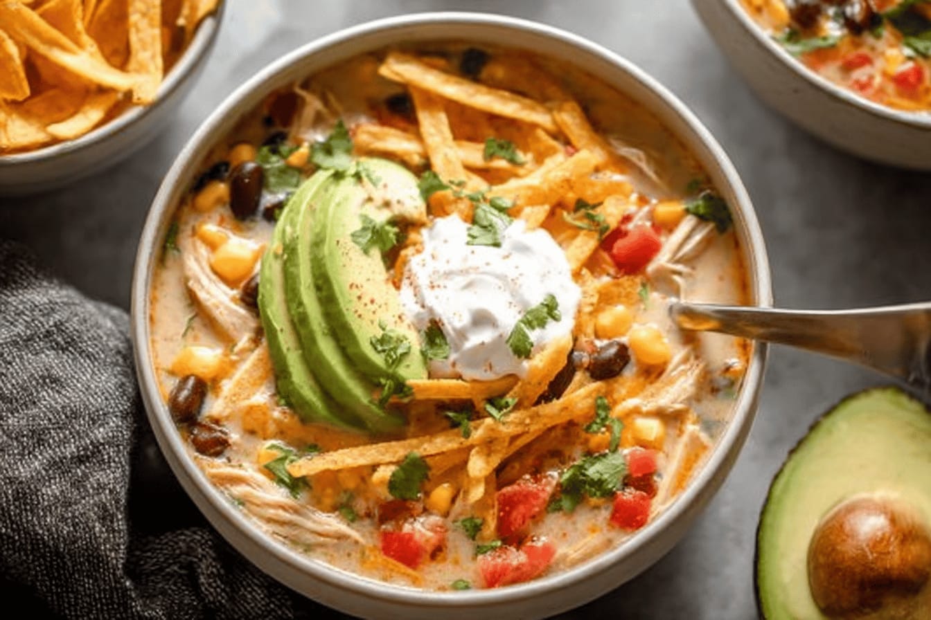 Creamy Chicken Tortilla Soup Recipe