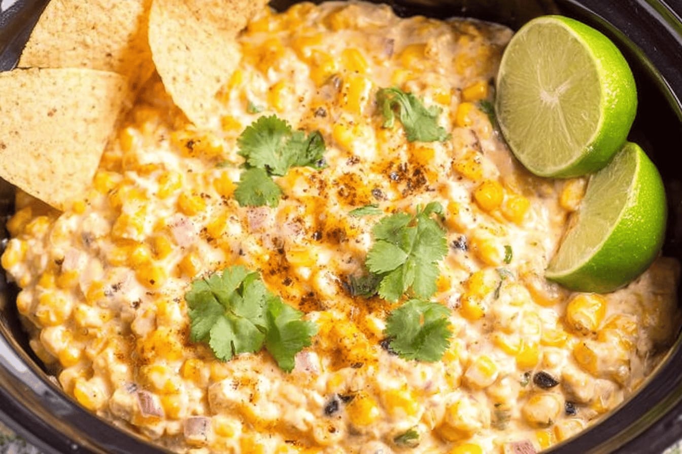 Creamy Crockpot Corn Dip Recipe