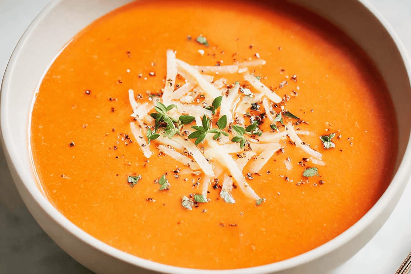 Creamy Homemade Tomato Soup Recipe