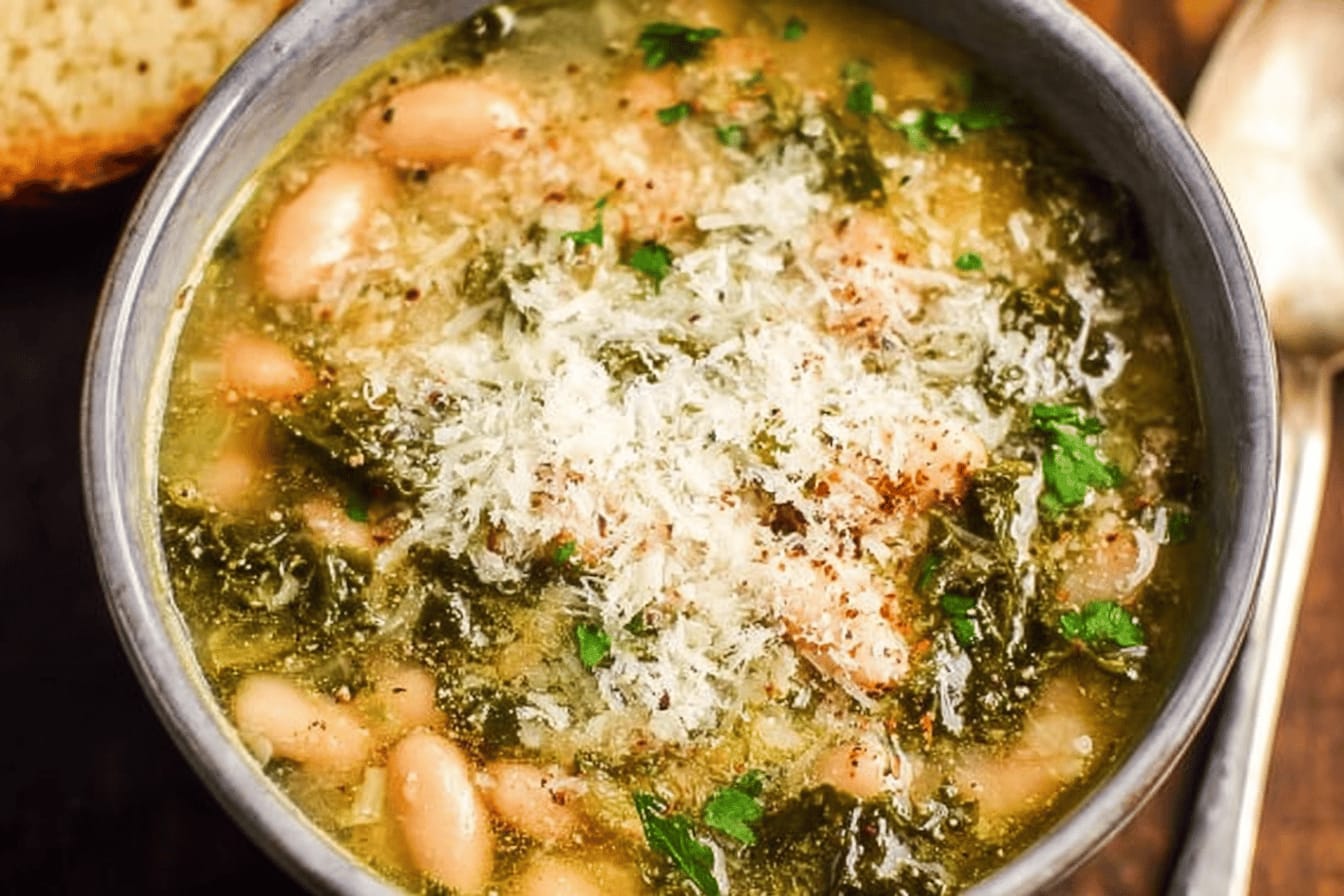 Creamy Parmesan and White Bean Soup Recipe