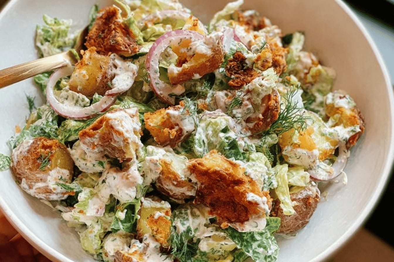 Crispy Smashed Potato Salad Recipe