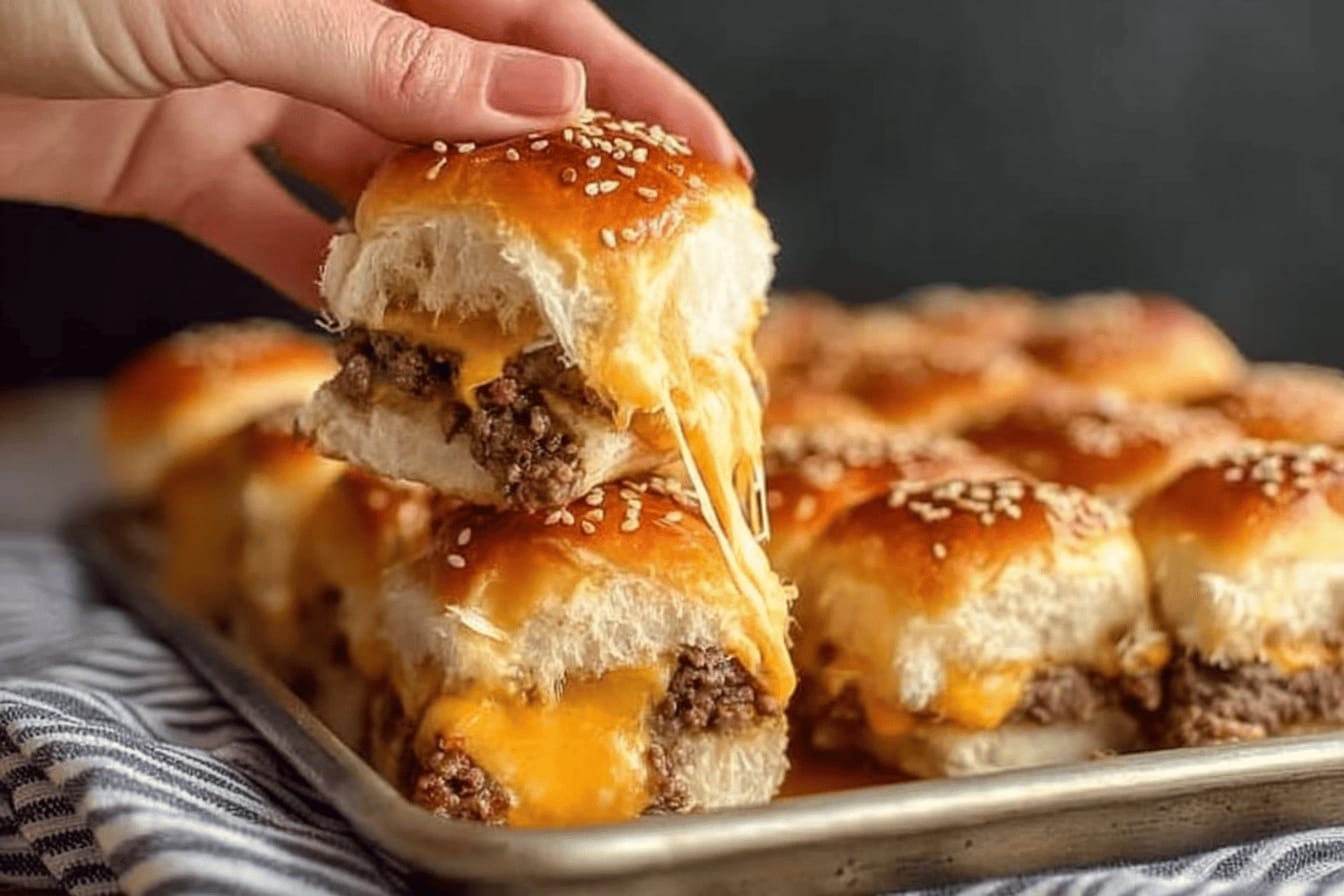 Delicious Baked Cheeseburger Sliders Recipe