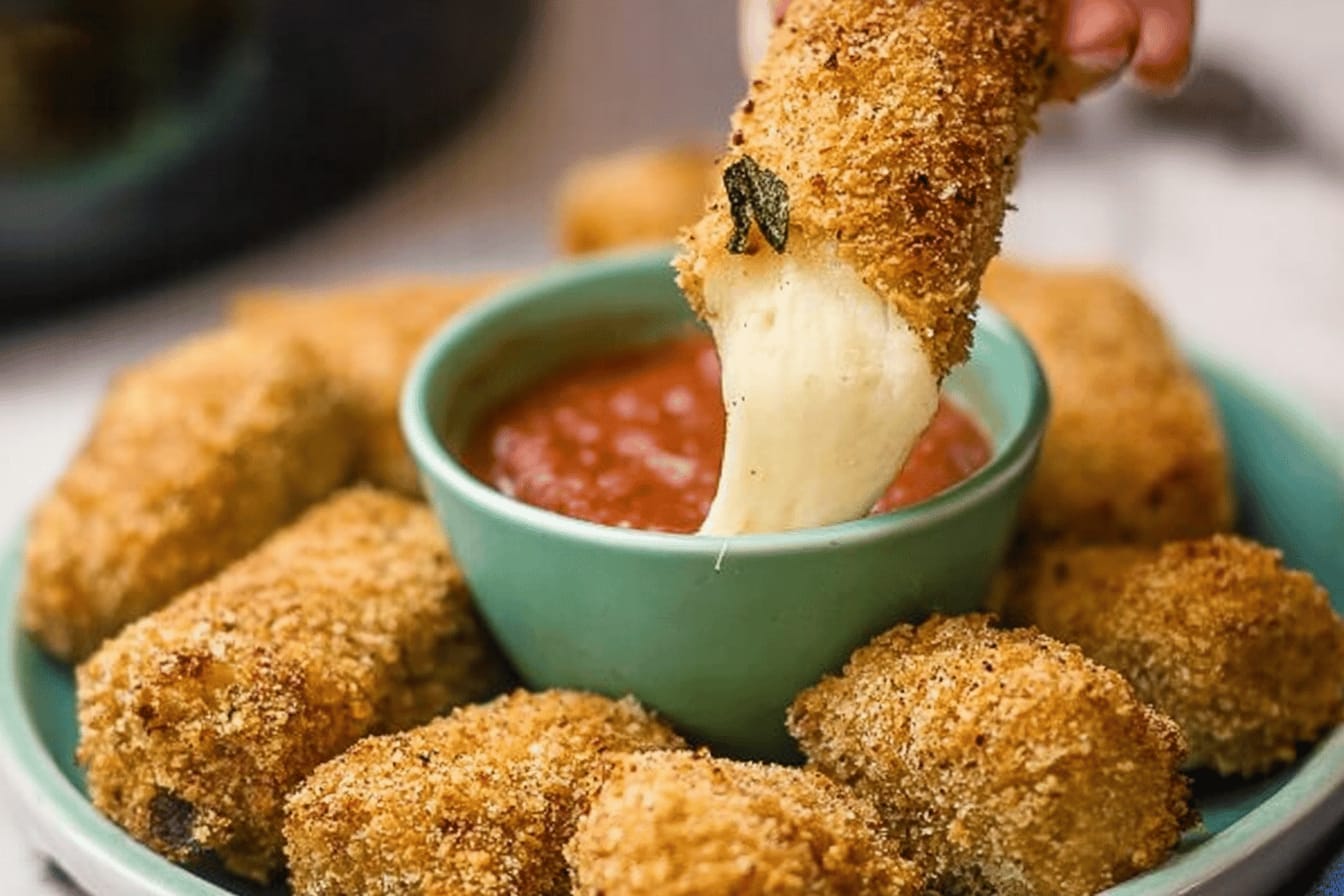 Delicious Baked Mozzarella Sticks Recipe