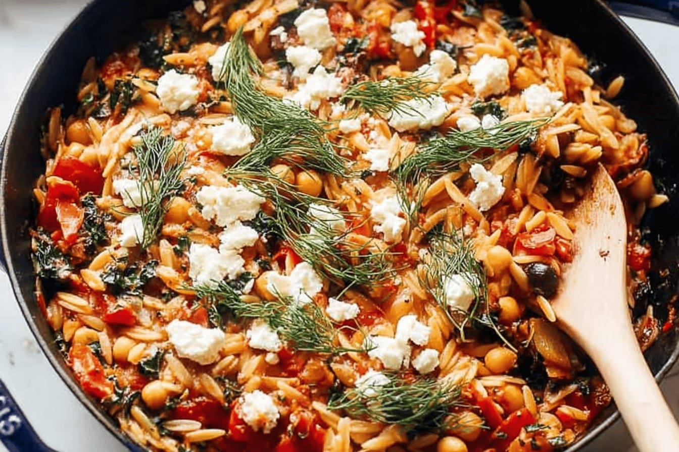 Delicious Greek Baked Orzo Recipe