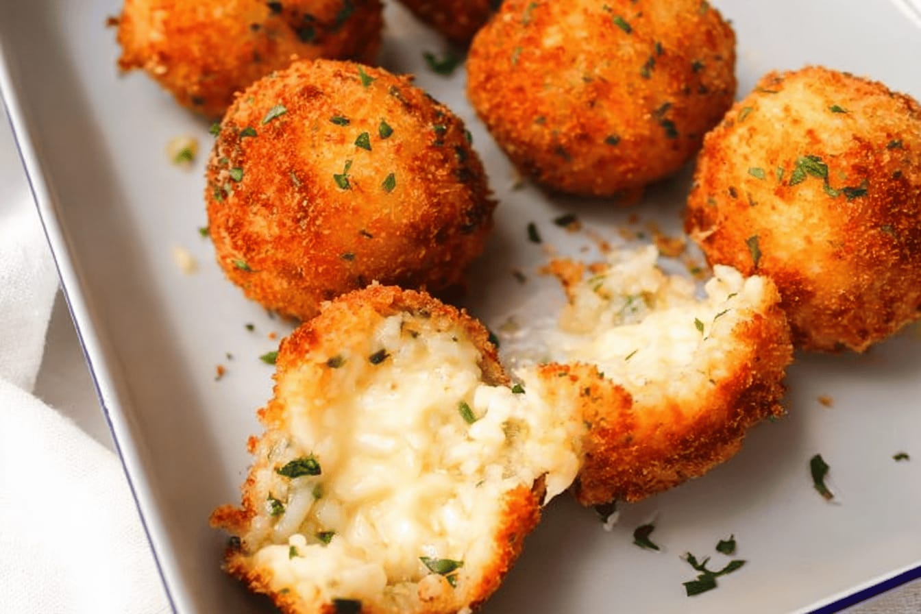 Delicious Homemade Arancini Rice Balls Recipe