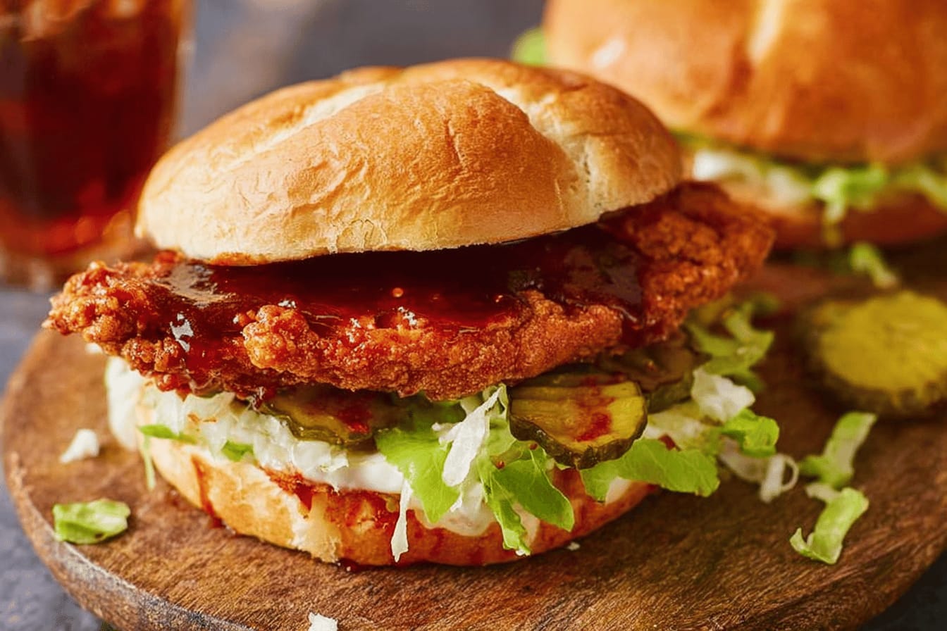Delicious Hot Honey Chicken Sandwich Recipe