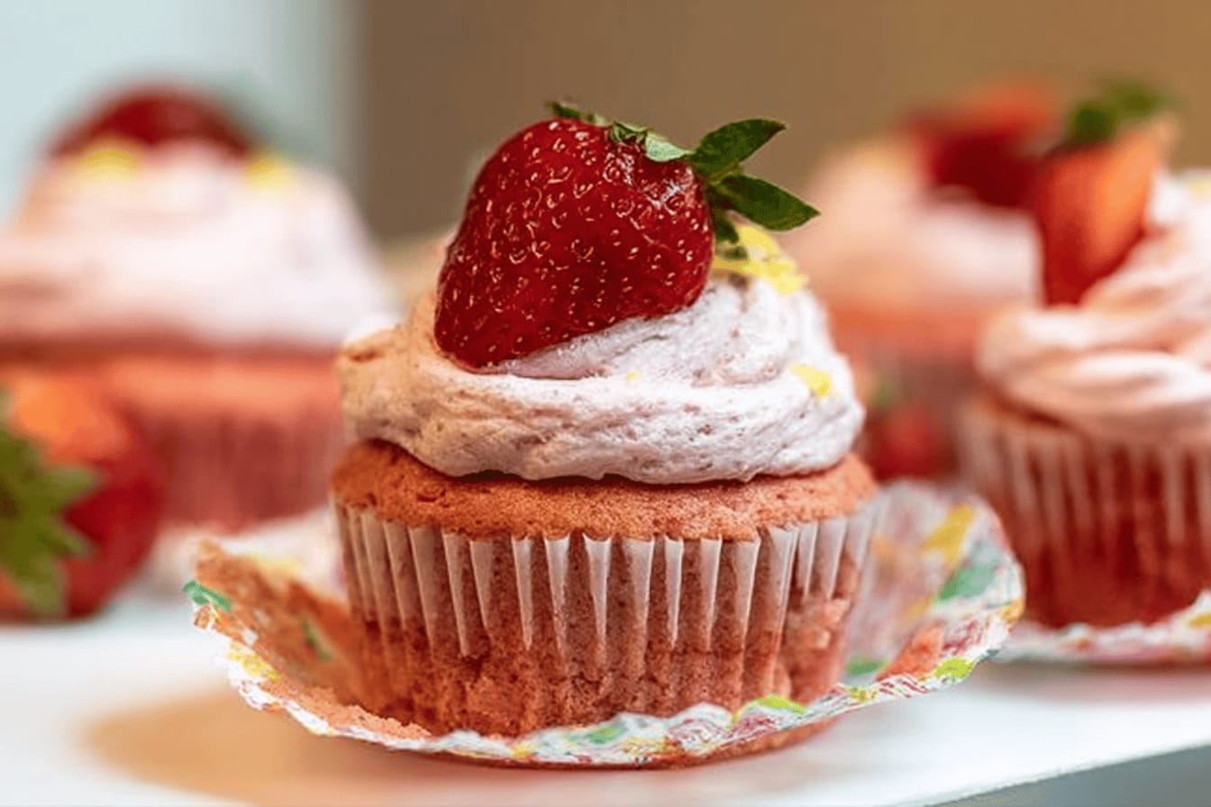 Delicious Strawberry Cupcakes Recipe for Summer