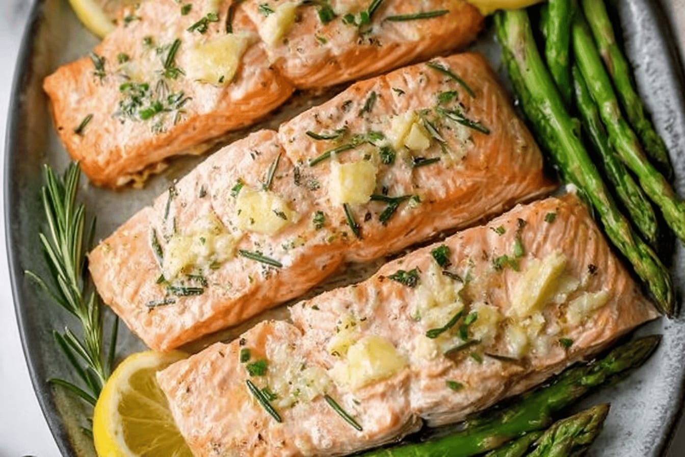 Easy Garlic Butter Grilled Salmon Recipe