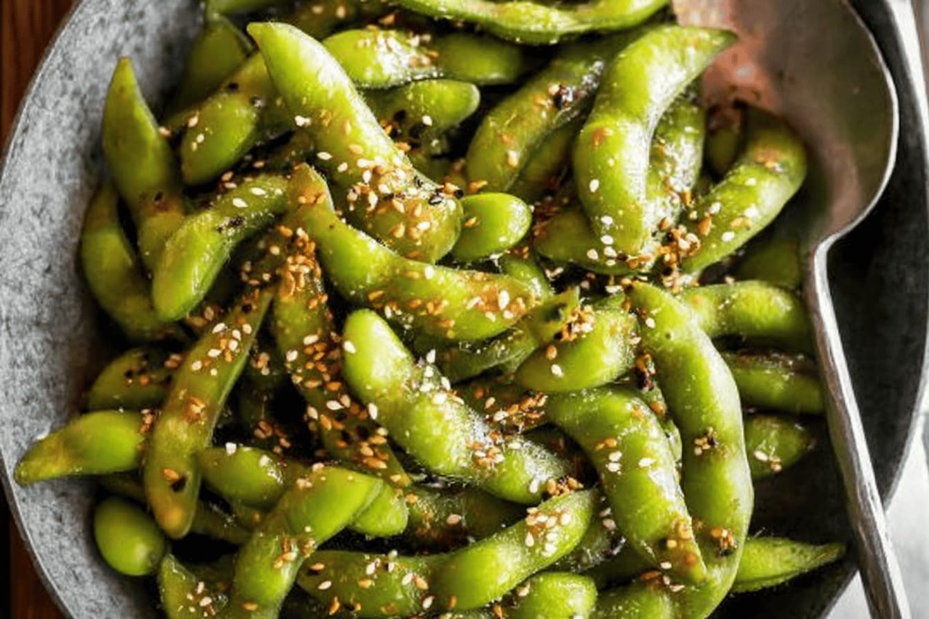 Edamame with Everything Bagel Seasoning Recipe