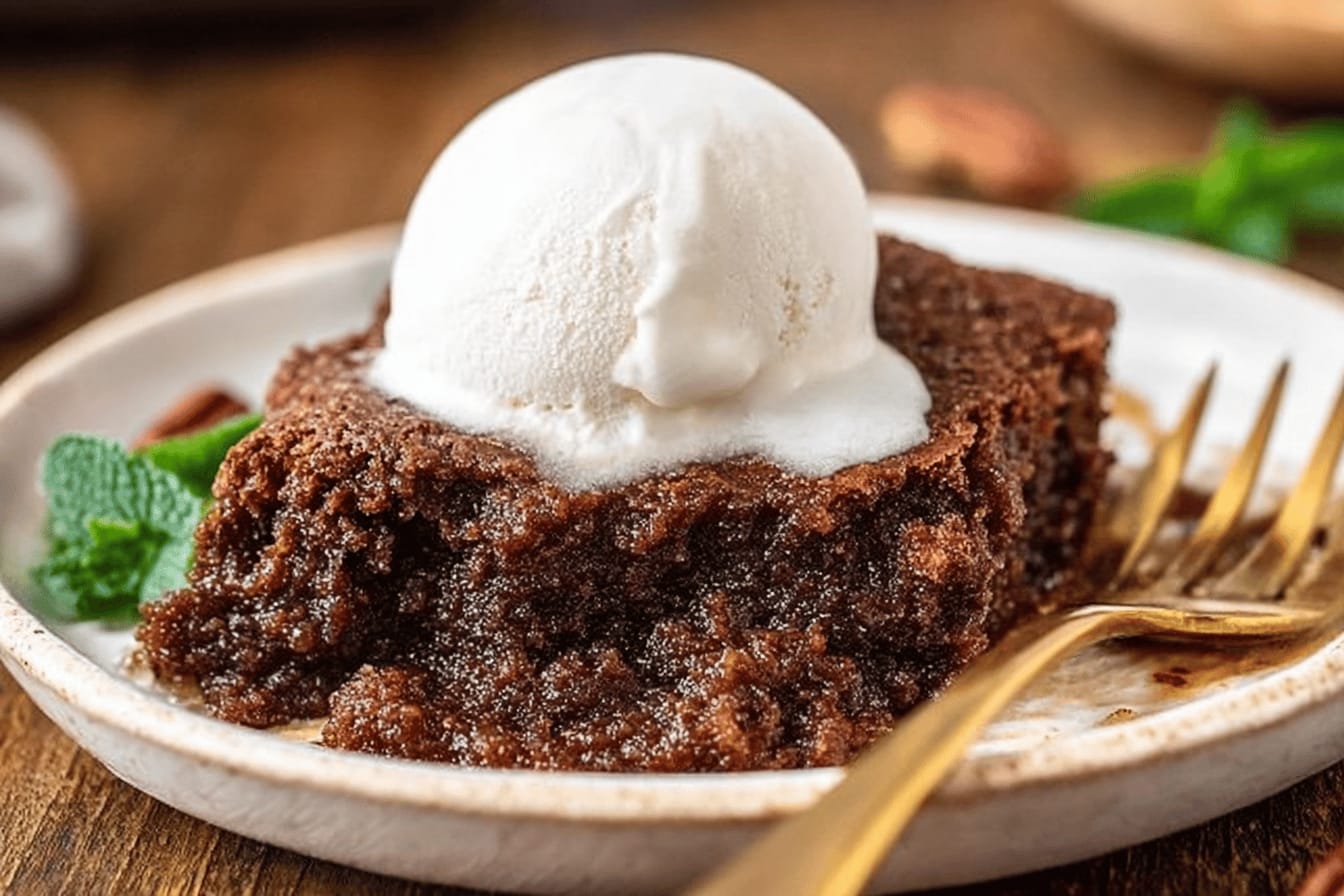 Gingerbread Pudding Cake Delight Recipe