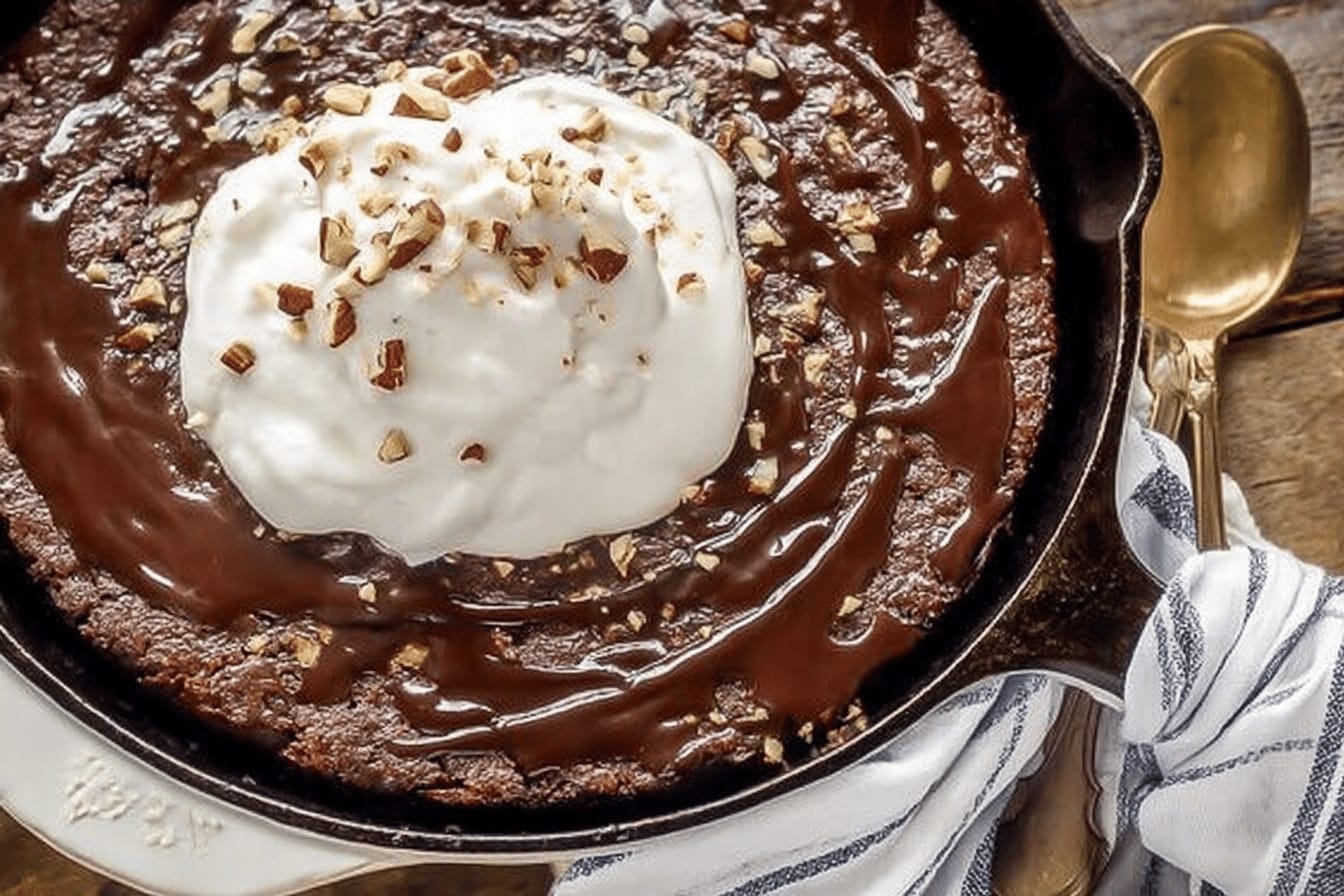 Gooey Texas Sheet Cake Skillet Recipe