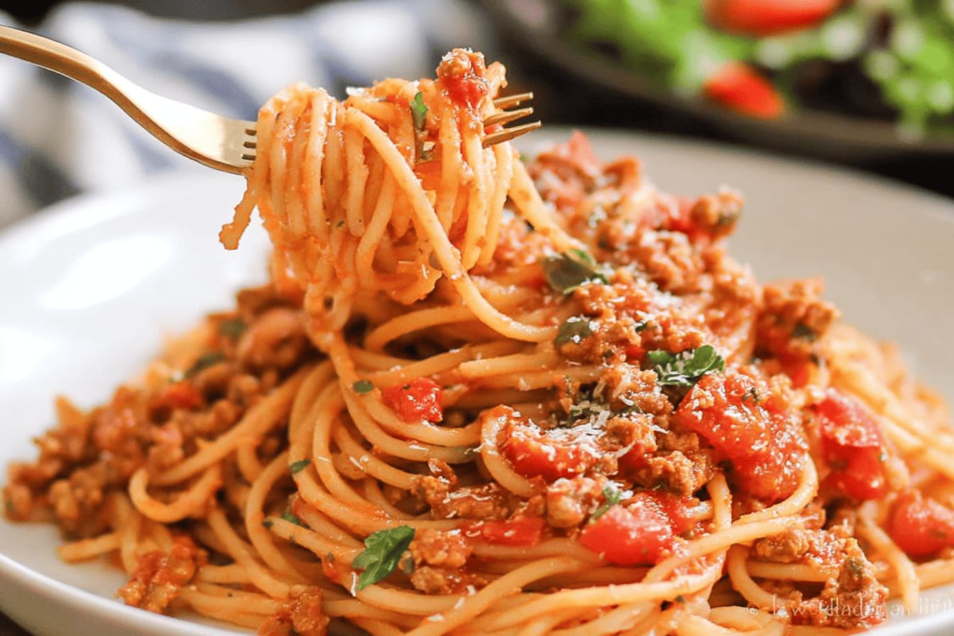 Ground Turkey Spaghetti Easy Family Recipe