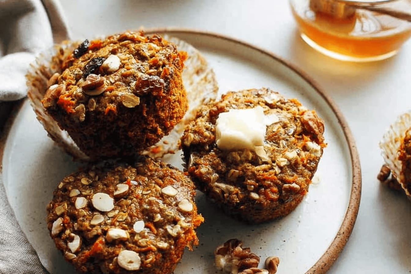 Healthy Carrot Muffins Recipe for Breakfast