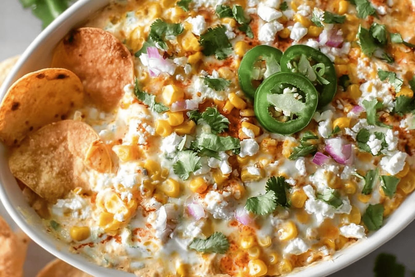 Hot Mexican Street Corn Dip Recipe