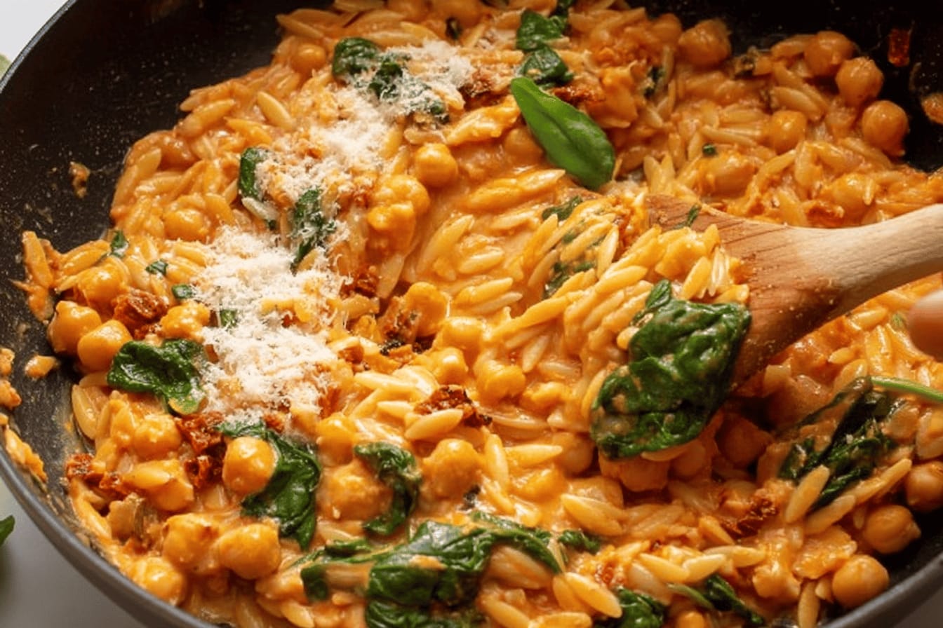 Marry Me Chickpeas and Orzo Recipe