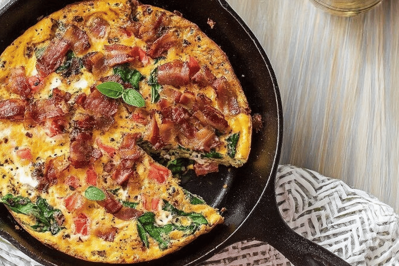 One-Pan BLT Skillet Frittata Recipe