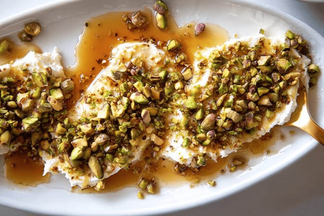 Pistachio Honey Boursin Appetizer Recipe