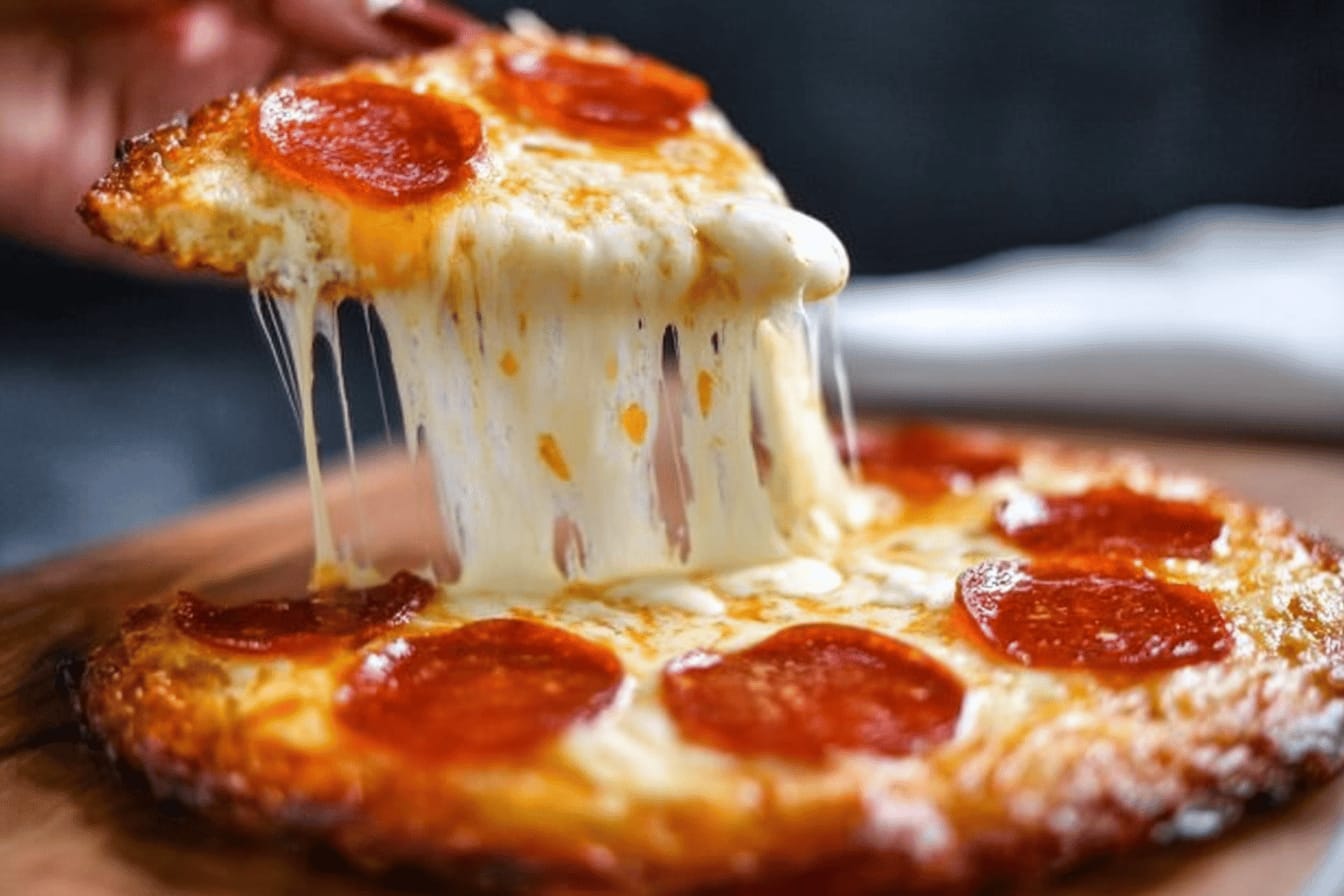 Pretzel Crust Pizza with Cheese Sauce Recipe