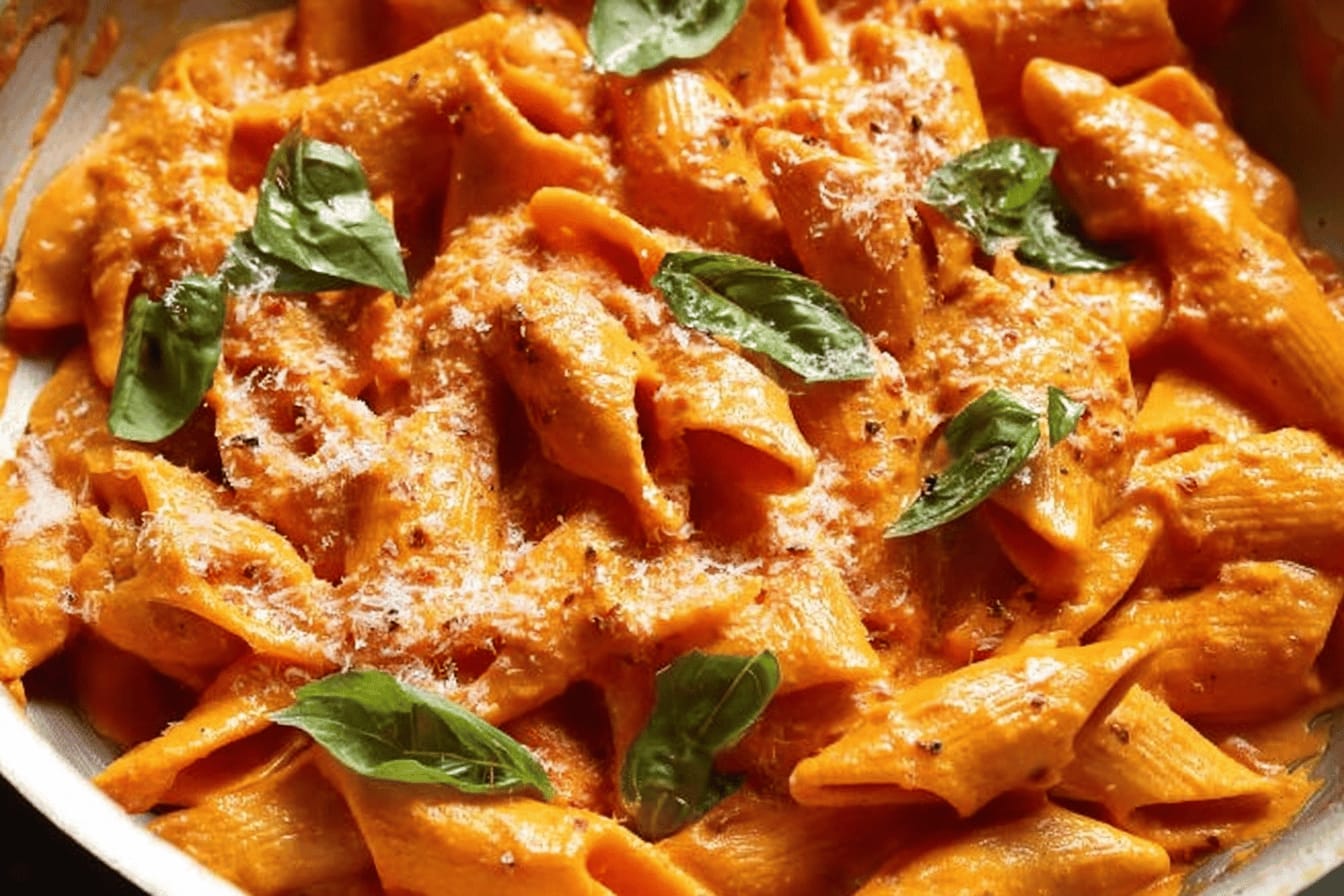 Roasted Red Pepper Pasta Recipe Delight