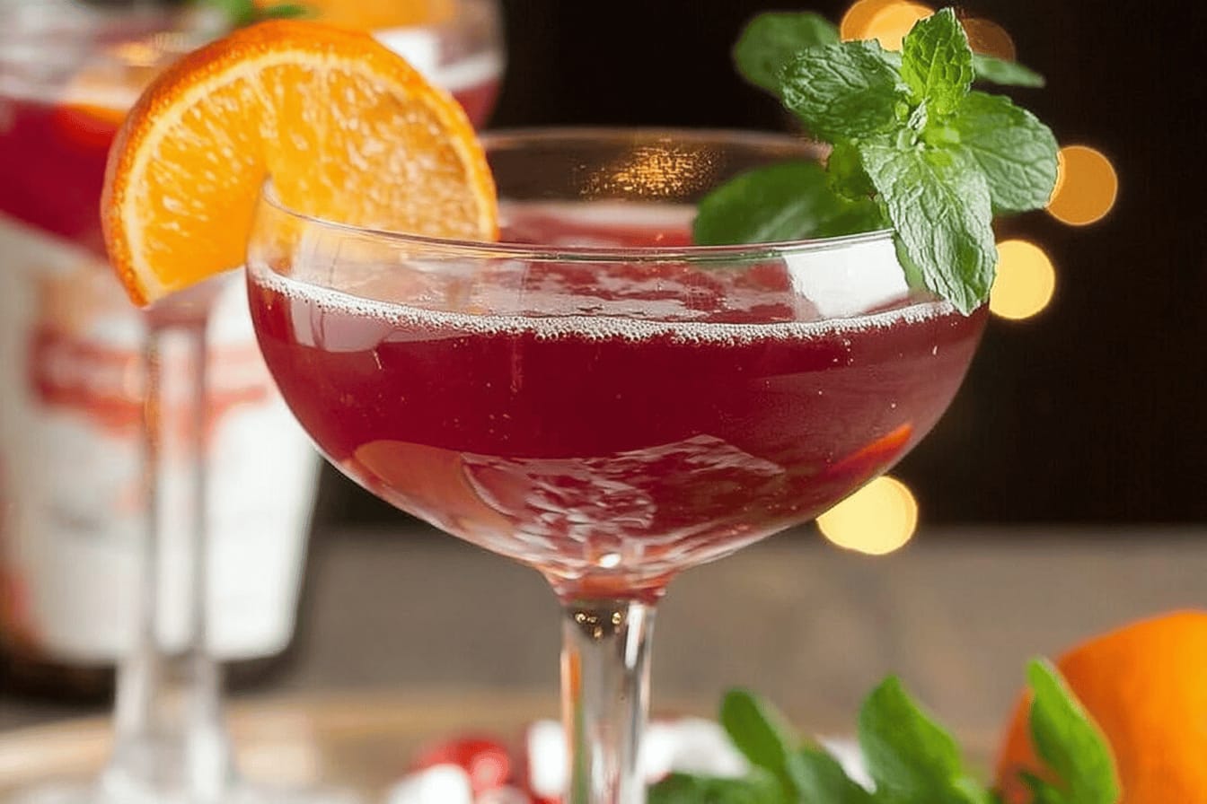 Sparkling Holiday Flirtini Cocktail Recipe