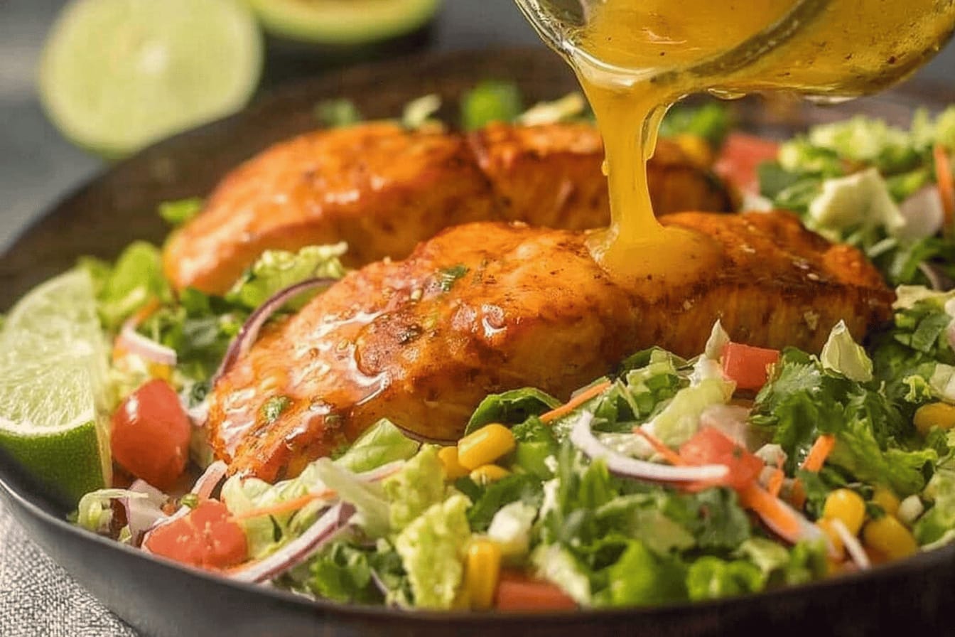 Tequila Lime Salmon Salad Recipe