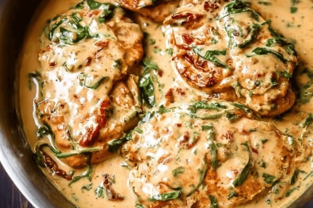 Tuscan Chicken in Creamy Parmesan Sauce
