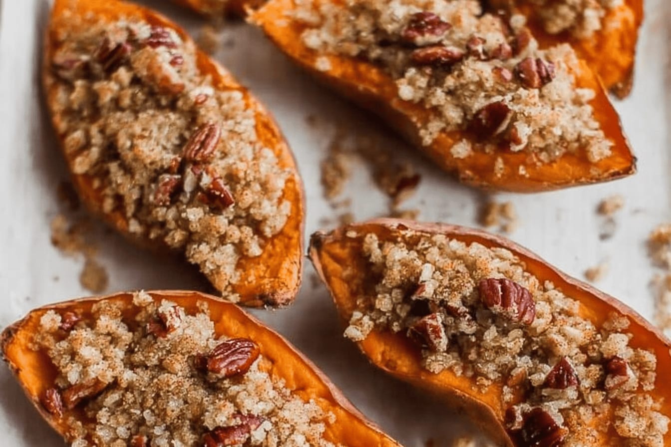 Twice Baked Sweet Potatoes Recipe Delight