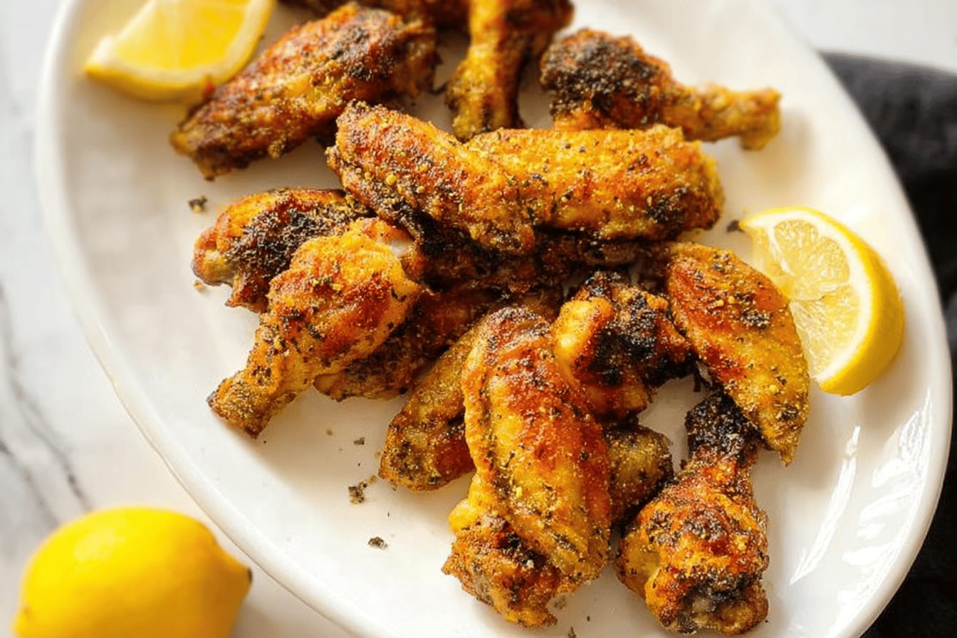 Zesty Lemon Pepper Chicken Wings Recipe