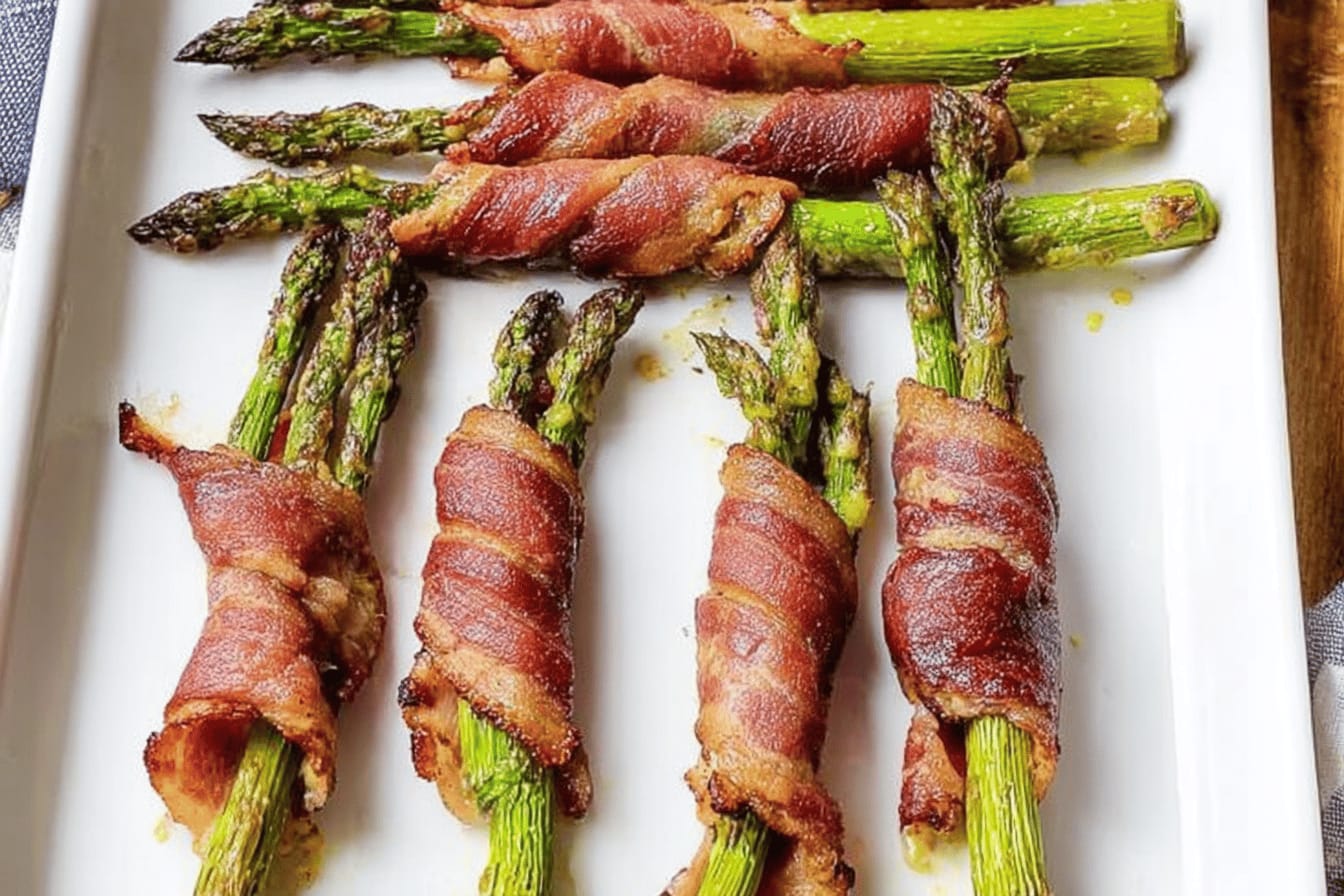 Bacon-Wrapped Asparagus with Dijon Recipe