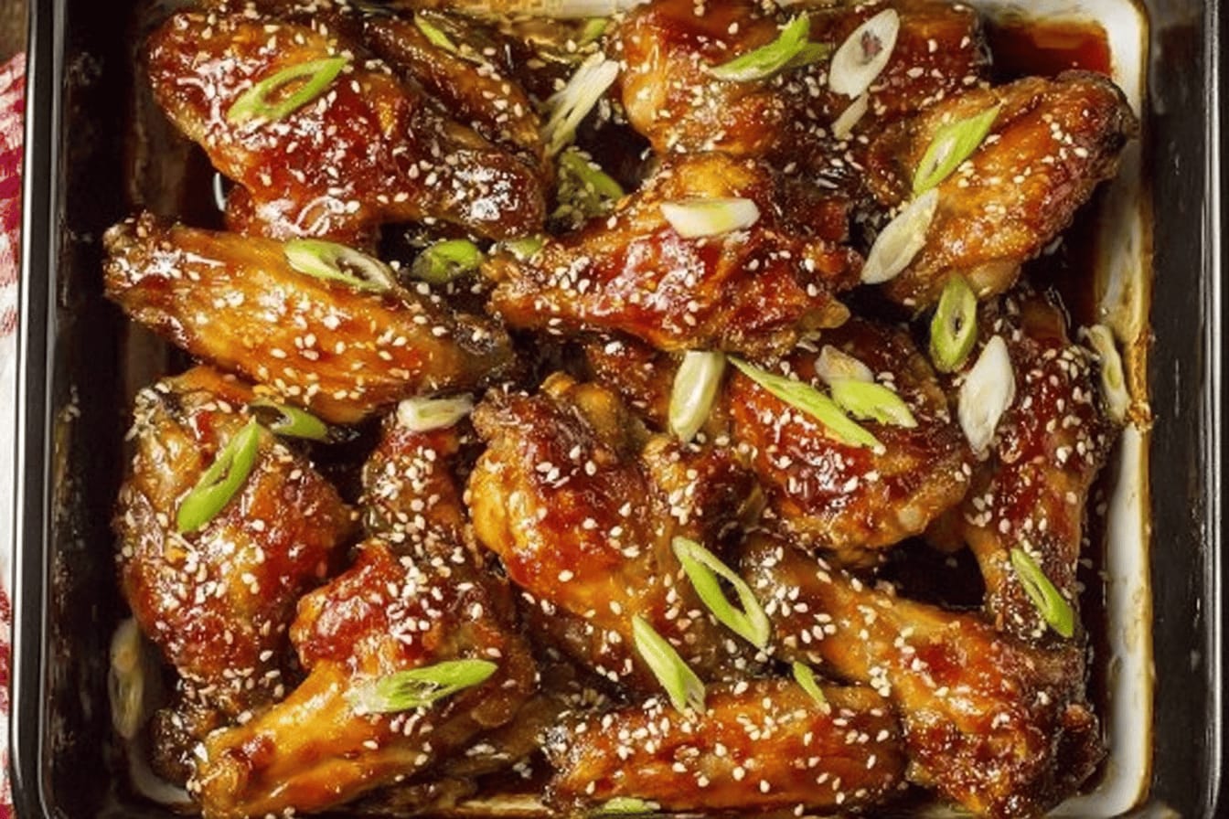 Baked Sticky Sesame Wings Recipe