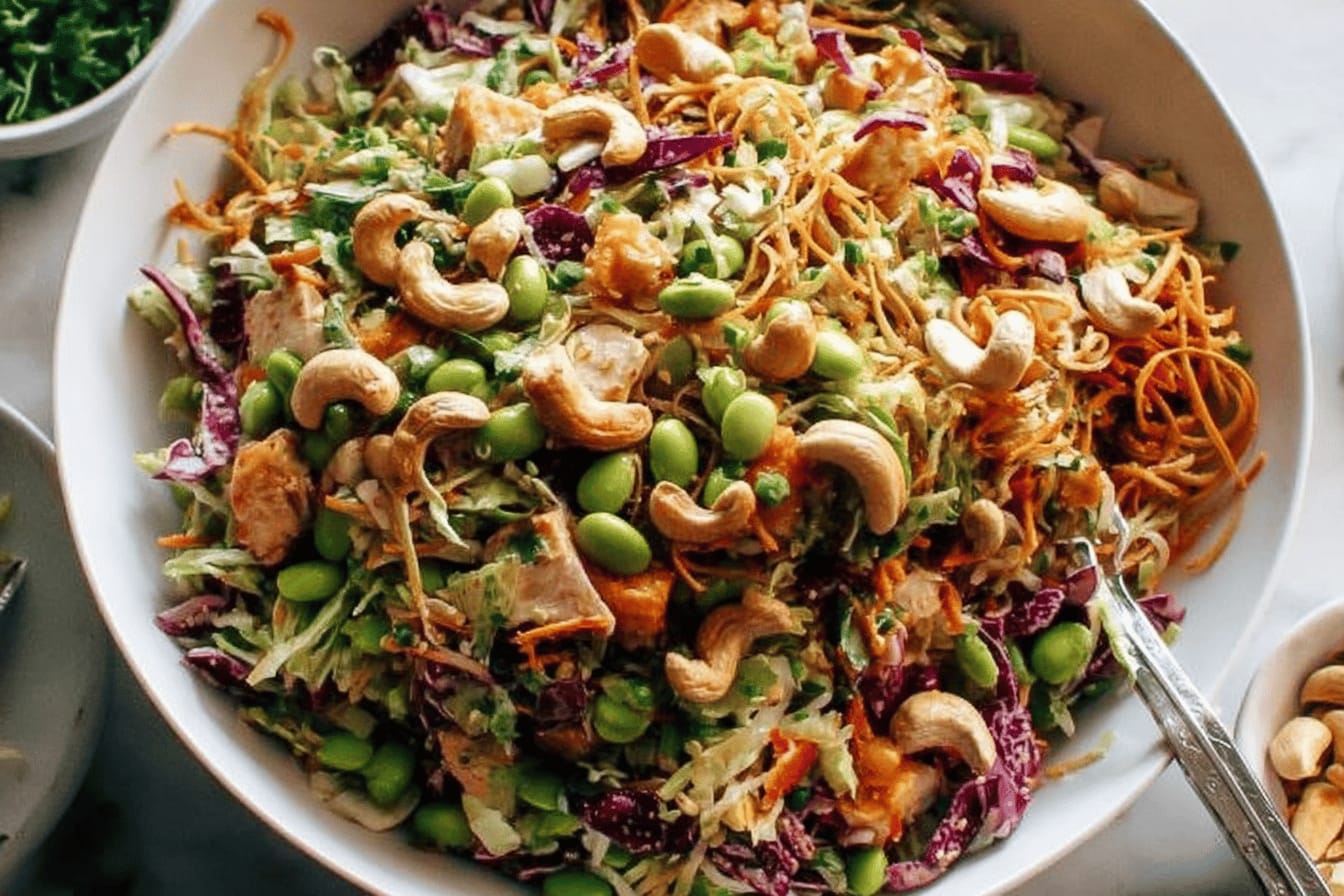 Cashew Crunch Salad with Sesame Dressing Recipe