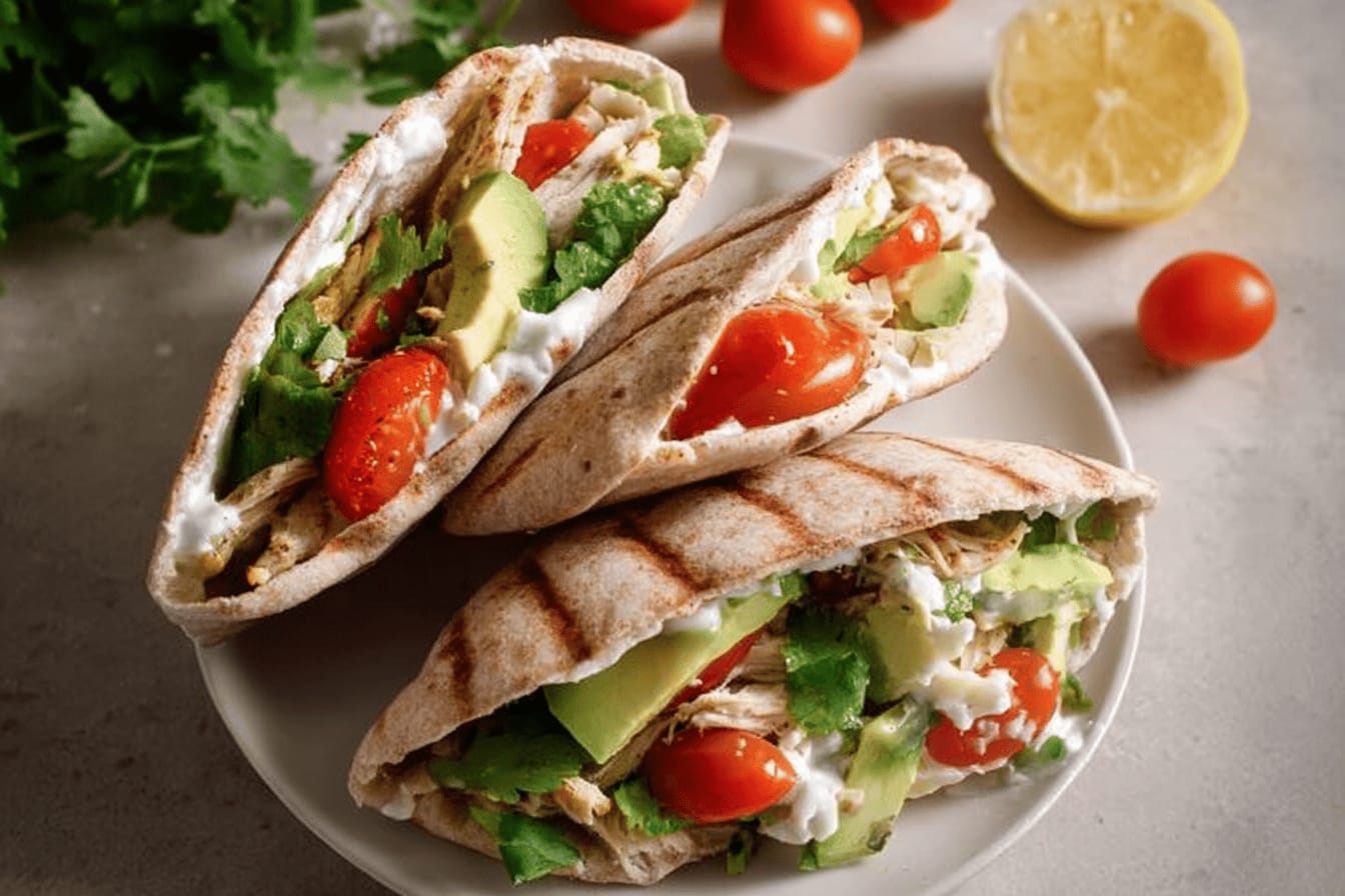 Chicken Avocado Pitas Perfect for Quick Meals