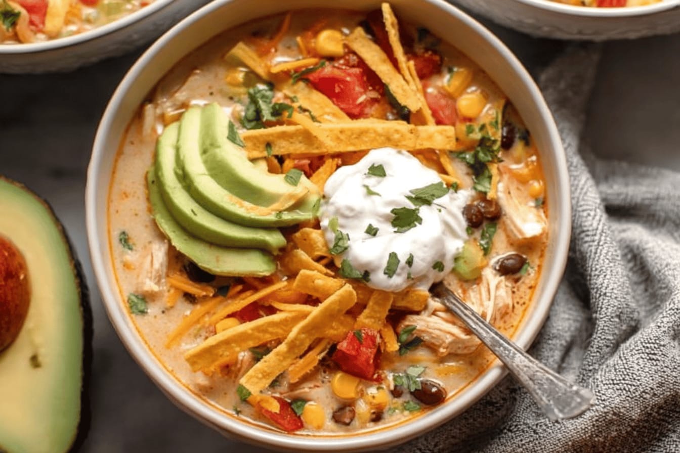 Creamy Chicken Tortilla Soup Recipe Delight