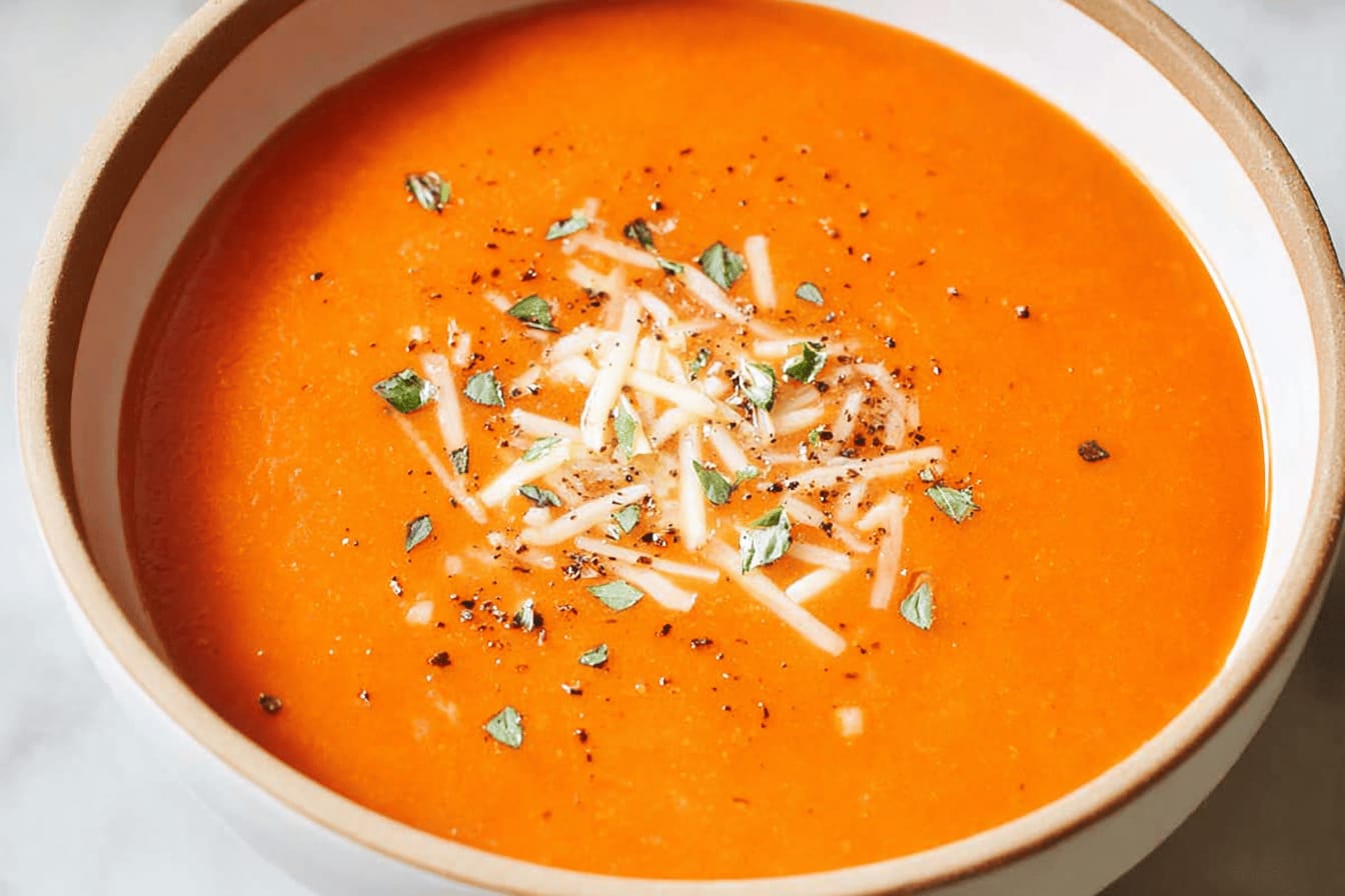 Creamy Homemade Tomato Soup Recipe